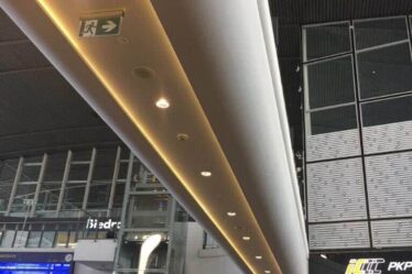 dworzec centralny sufit podwieszany